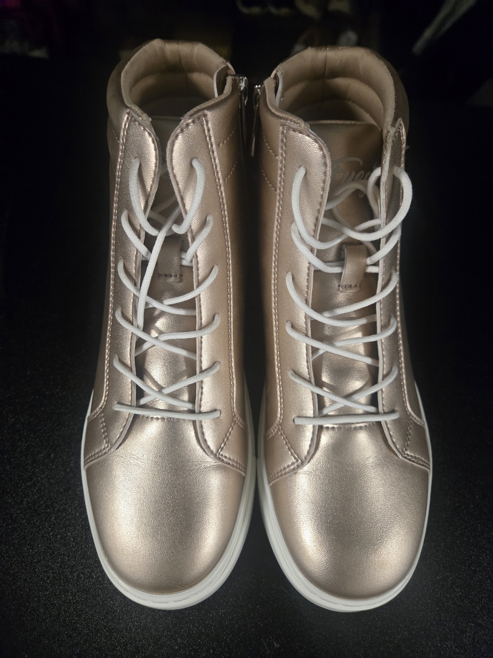Fuego Unisex Champagne Dance High Top Sneakers Size Mens 5.5 Women's 6.5 - Picture 6 of 10